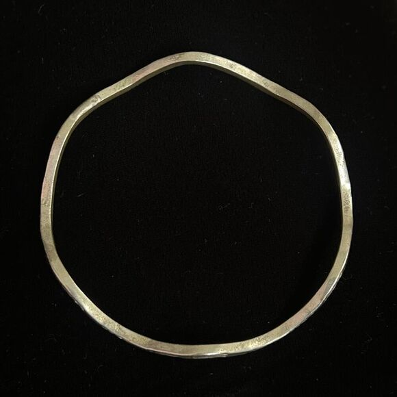 Vintage Marked 925 Sterling Wave Design Bangle Wavy Bracelet 9in-26g - Picture 6 of 6